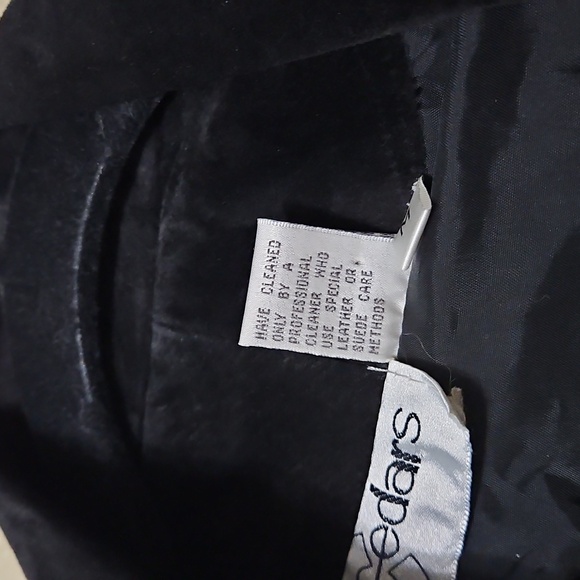 Equestrian Suede Leather Embroidered Jacket Blazer Size Medium Satin Lined Black - Picture 9 of 15